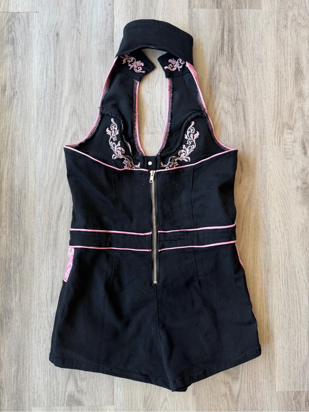 RODEO RENDEZVOUS BLACK DENIM ROMPER - SUGAR THRILLZ - Picture 2 of 7